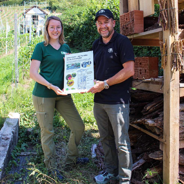 Sarah Bänziger, Naturpark Schaffhausen, Philippe Brühlmann, Geschäftsführer GVS Weinkellerei